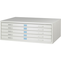 FacilTM Flat File Cabinets, 5 Drawers, 46" W x 32" D x 16-3/8" H OJ918 | Dufferin Supply