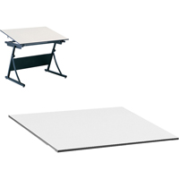 Dessus de table Planmaster, 60" la x 3/4" h, Blanc Dufferin Supply