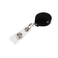 Retractable Mini-Bak<sup>®</sup> ID Badge Holders, Plastic, 36" Cable, Belt Clip Attachment ON545 | Dufferin Supply