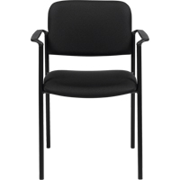 Stacking Chairs, Fabric, 32" High, 300 lbs. Capacity, Black Dufferin Supply