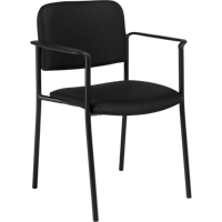 Stacking Chairs, Fabric, 32" High, 300 lbs. Capacity, Black Dufferin Supply