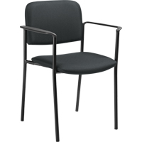 Stacking Chairs, Fabric, 32" High, 300 lbs. Capacity, Charcoal Dufferin Supply