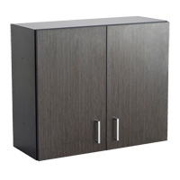 Modular Wall Cabinet, 30" H x 36" W x 15" D, 1 Shelves, Melamine, Asian Night/Black Dufferin Supply