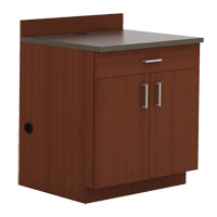 Modular Base Cabinet, Melamine, 39" H x 36" W x 25" D, Mahogany Dufferin Supply