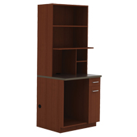Modular Cabinet, Melamine, 39" H x 36" W x 25" D, Mahogany Dufferin Supply