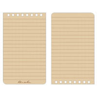 Pocket Top-Spiral Notebook, Soft Cover, Tan, 100 Pages, 3" W x 5" L Dufferin Supply