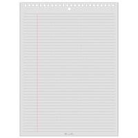 Top-Spiral Pad, Soft Cover, White, 35 Pages, 8-1/2" W x 11-7/8" L OQ500 | Dufferin Supply