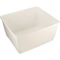 Food Storage Container, Plastic, 108 gal. Capacity, White OQ647 | Dufferin Supply