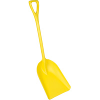 Food Processing Shovel, 13" x 17" Blade, 42-1/2" Length, Plastic, Yellow OQ649 | Dufferin Supply