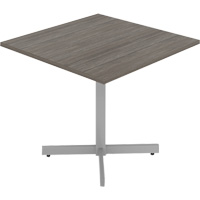 Cafeteria Table, 36" L x 36" W x 29-1/2" H, 1" Top, Laminate, Grey/White OQ946 | Dufferin Supply