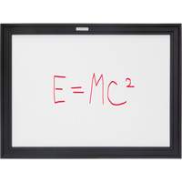 Black MDF Frame Whiteboard, Dry-Erase/Magnetic, 24" W x 18" H OR130 | Dufferin Supply