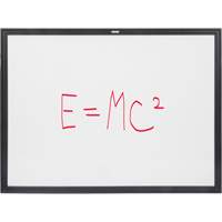 Black MDF Frame Whiteboard, Dry-Erase/Magnetic, 48" W x 36" H OR132 | Dufferin Supply