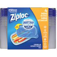 Ziploc<sup>®</sup> Mini Rectangle Food Container, Plastic, 355 ml Capacity, Clear OR133 | Dufferin Supply