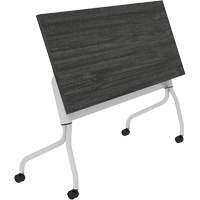 Newland Flip-Top Training Table, 24" L x 60" W x 29-1/2" H, Dark Brown OR438 | Dufferin Supply