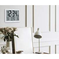 Self-Setting Full Calendar Clock with Extra Large Digits, Digital, Battery Operated, White OR500 | Dufferin Supply