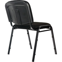 Stacking Chairs, Fabric, 32" High, 250 lbs. Capacity, Black Dufferin Supply