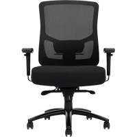 Raven 400 High-Back Heavy-Duty Synchro-Tilter, Mesh, Black, 400 lbs. Capacity Dufferin Supply