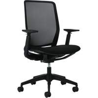 Kody High-Back Synchro-Tilter Chair, Mesh, Black, 300 lbs. Capacity Dufferin Supply