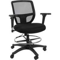 Tabouret de travail en maille, Mobile, Ajustable Hauteur, Capacit&eacute; 450 lb Dufferin Supply