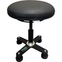 Tabouret ergonomique OmniStool, Mobile, Ajustable, Vinyle Si&egrave;ge, Noir Dufferin Supply