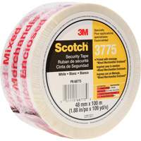 Scotch&reg; 3775 Box Sealing Tape with Message, Hot Melt Adhesive, 2 mils, 48 mm (1-22/25") x 100 m (328') Dufferin Supply