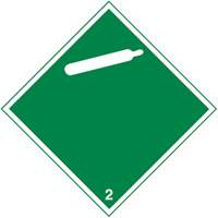 TDG Shipping Labels, Class 2, Gases, Paper Dufferin Supply