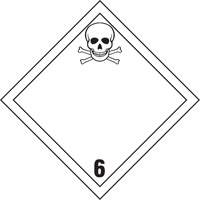 TDG Shipping Labels, Class 6.1, Toxic Substances, Vinyl Dufferin Supply