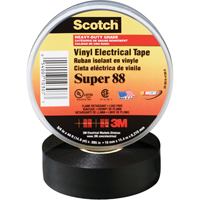 Scotch&reg; Super 88 Tape, 19 mm (3/4") x 20.1 m (66'), Black, 8.5 mils Dufferin Supply