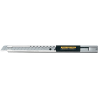 Couteau de pr&eacute;cision pour travaux de s&eacute;rie standard, 9 mm, Acier inoxydable, Prise en Acier inoxydable Dufferin Supply