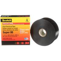 Scotch&reg; Vinyl Electrical Tape Super 88, 38 mm (1-1/2") x 33 m (108'), Black, 8.5 mils Dufferin Supply