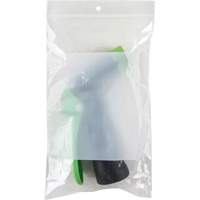 White Block Poly Bags, Reclosable, 8" x 5", 2 mils Dufferin Supply