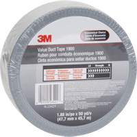 1900 Value Duct Tape, 5.8 mils, Silver, 48 mm (2") x 5.7 m (18.7') Dufferin Supply