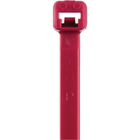 T Series Cable Ties, 8" Long, 50 lbs. Tensile Strength, Red PG629 | Dufferin Supply