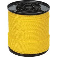 Corde torsad&eacute;e jaune &agrave; trois brins 1/4", Polypropyl&egrave;ne, 550' Dufferin Supply