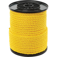 Corde torsad&eacute;e jaune &agrave; trois brins 3/8", Polypropyl&egrave;ne, 250' Dufferin Supply