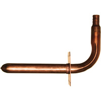Stub Out Elbow with Support, Copper, 1/2" x 3-1/2" x 6" Dufferin Supply
