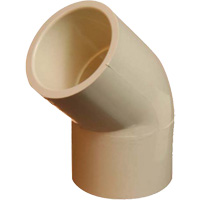 Flowguard Gold&reg; 45° Elbow Fitting, Standard, CPVC, 1/2" Dufferin Supply
