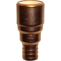 Pipe Adapter, Hub x Pex Barb, 1/2" Dia., Copper/CPVC Dufferin Supply