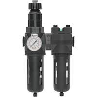 Manual Drain Filter, Regulator & Coalescing Filter with Standard Bowl Modulair 400, 1/4" NPT, 150 PSI, 9.1 fl. oz. Capacity Dufferin Supply