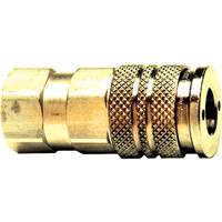 Automatic One-Handed Quick Disconnect, Brass, 1/4" x 3/8" Dufferin Supply