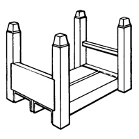 Supports empilables mobiles, 15" la x 22" p, Capacit&eacute; de 5600 lb Dufferin Supply