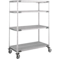 Chariot MetroMax i sur roulettes &agrave; tige, 4 tiers, 18" x 69" x 36", Capacit&eacute; 900 lb Dufferin Supply