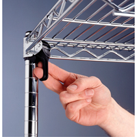Super Adjustable Super Erecta Shelf&reg;, Add-On Kit, 5 Tiers, 36" W x 86-5/8" H x 24" D Dufferin Supply