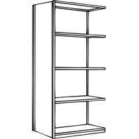 &eacute;l&eacute;ment de rayonnage Interlok, Acier, Sans boulons, Capacit&eacute; 800 lb, 36" la x 100" h x 24" p Dufferin Supply