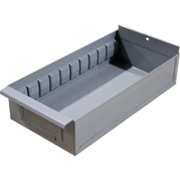 Interlok Boltless Shelving Shelf Box, Steel, 11-5/8" W x 12" D x 2-3/4" H, Light Grey Dufferin Supply