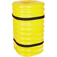 Column Protector, 10" x 10"/10" x 10 " Inside Opening, 24" L x 24" W x 42" H, Yellow Dufferin Supply