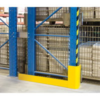 Racking Aisle Protectors, 3" W x 50" L x 16" H, Safety Yellow Dufferin Supply