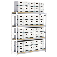 &eacute;tag&egrave;re-classeur de grande largeur, Acier, 4 Tablettes, 72" la x 18" p x 84" h, Ensemble Ajout Dufferin Supply