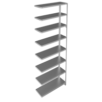 &eacute;l&eacute;ment de rayonnage, Acier galvanis&eacute;, Montant &agrave; fente, Capacit&eacute; 400 lb, 36" la x 96" h x 15" p Dufferin Supply