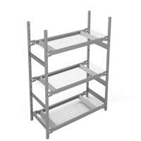 &eacute;tag&egrave;re de grande largeur, Acier, Sans boulons, Capacit&eacute; 1340 lb, 42" la x 60" h x 18" p Dufferin Supply